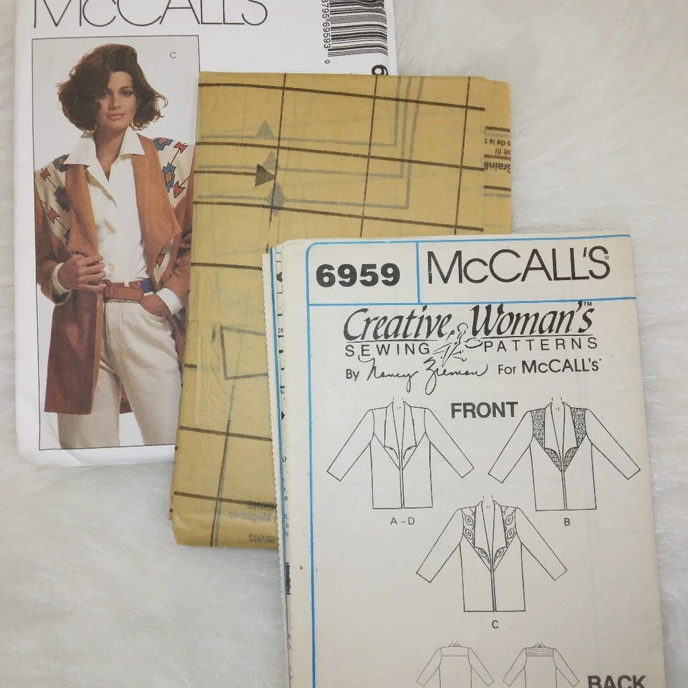 McCall's 6959 Misses unlined jacket Size 14-16-18 Creative Woman's Nancy Zieman